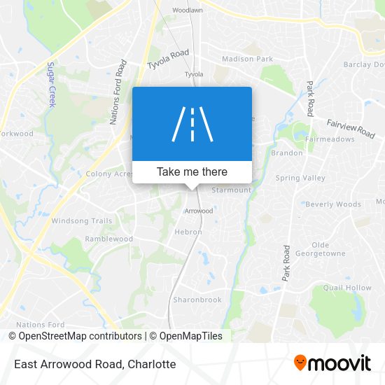 Mapa de East Arrowood Road
