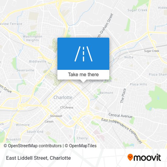 East Liddell Street map