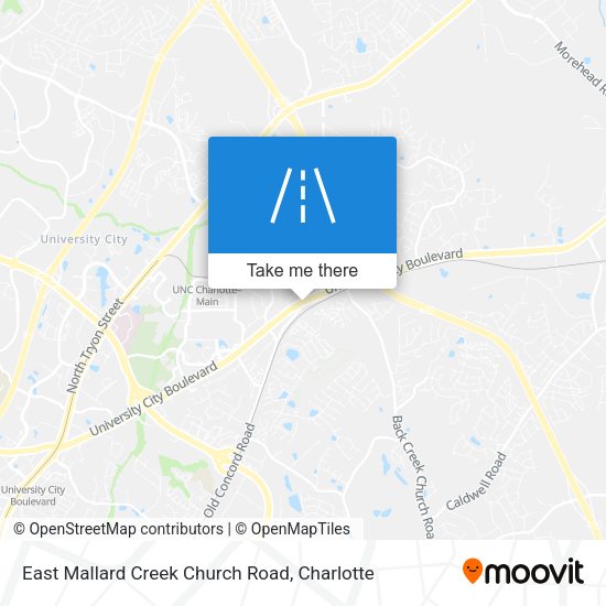 Mapa de East Mallard Creek Church Road