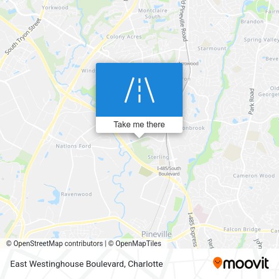 Mapa de East Westinghouse Boulevard