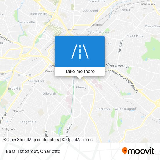 Mapa de East 1st Street