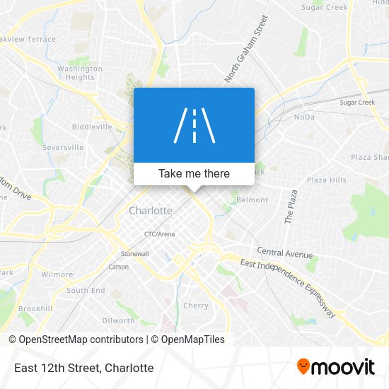 Mapa de East 12th Street