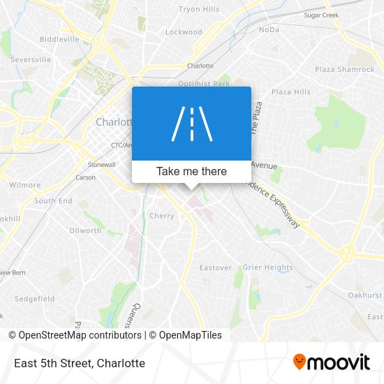 Mapa de East 5th Street