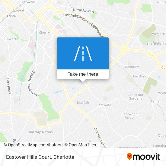 Eastover Hills Court map