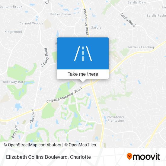 Elizabeth Collins Boulevard map