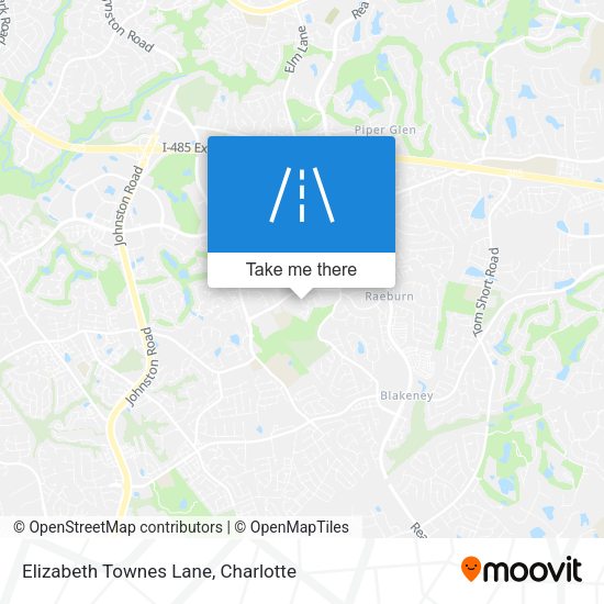 Elizabeth Townes Lane map