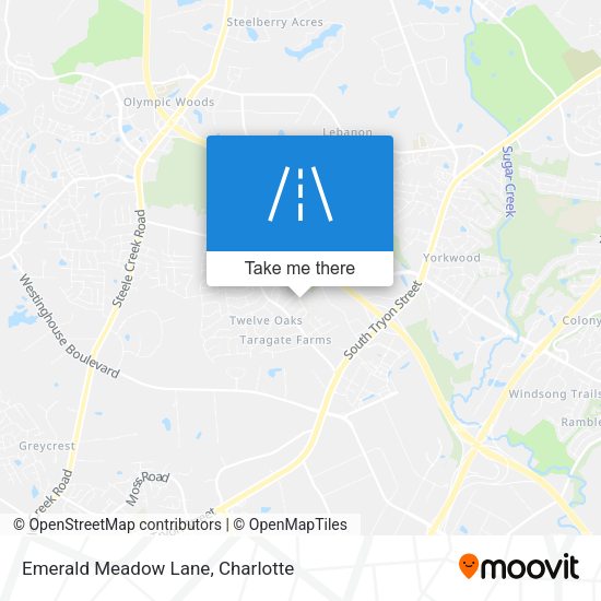 Emerald Meadow Lane map