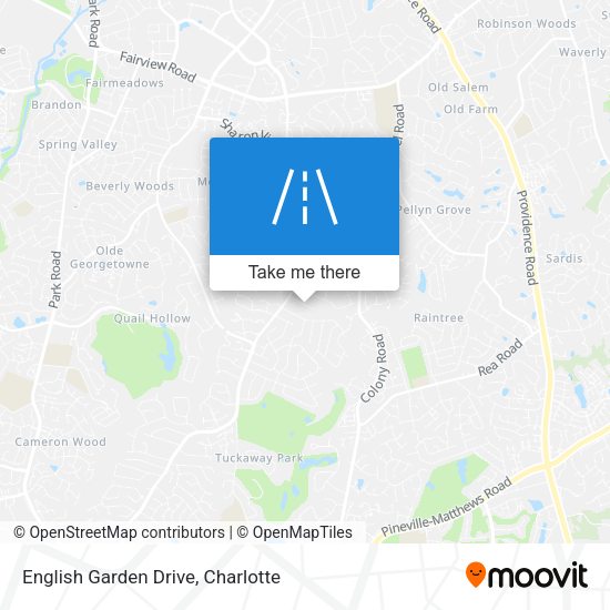 English Garden Drive map