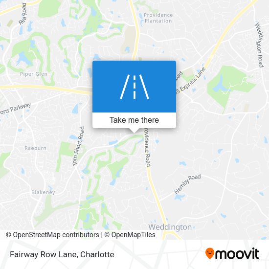 Mapa de Fairway Row Lane