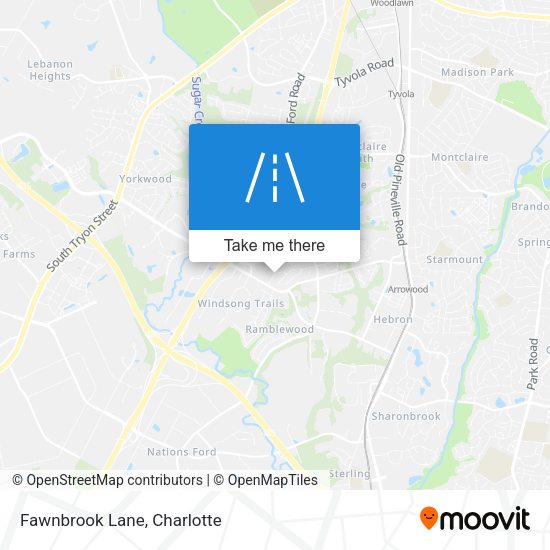 Mapa de Fawnbrook Lane