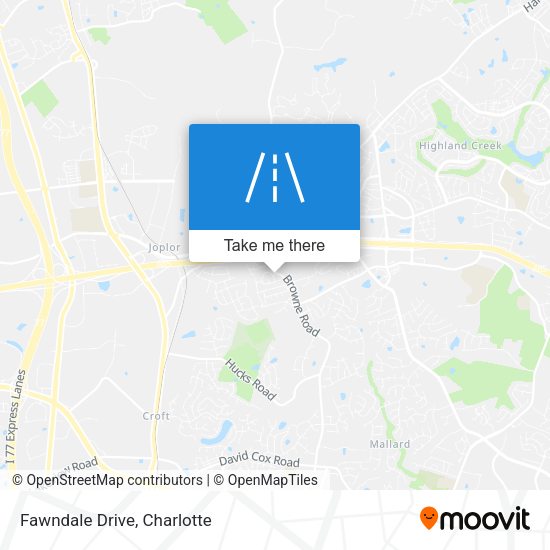 Mapa de Fawndale Drive
