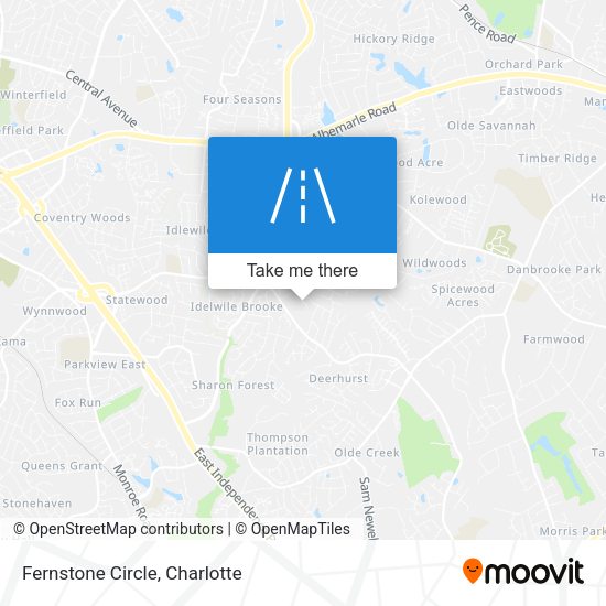 Fernstone Circle map