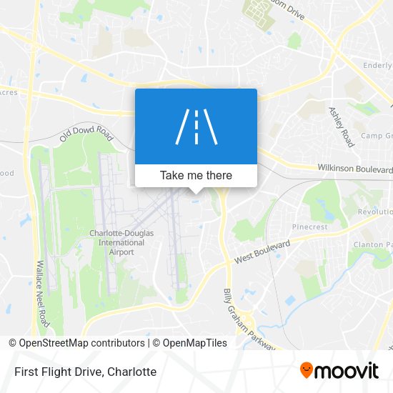 First Flight Drive map