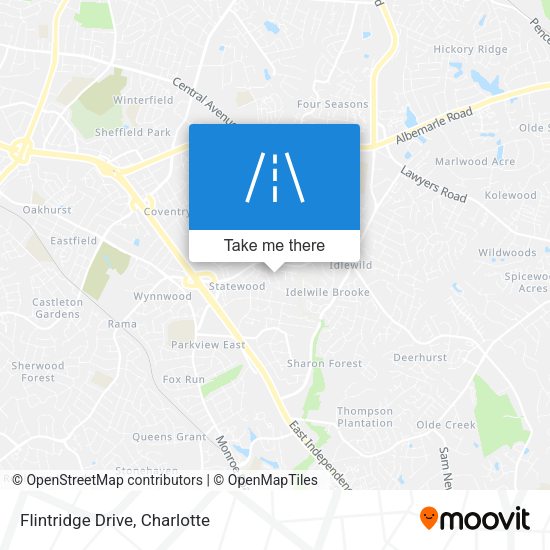 Flintridge Drive map