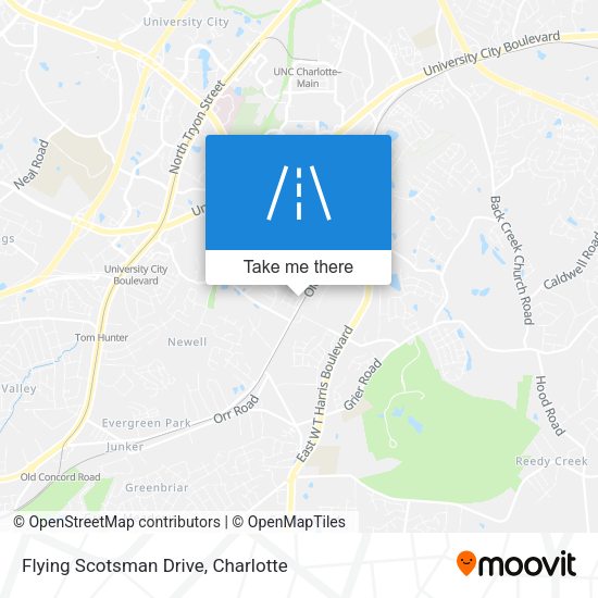 Flying Scotsman Drive map