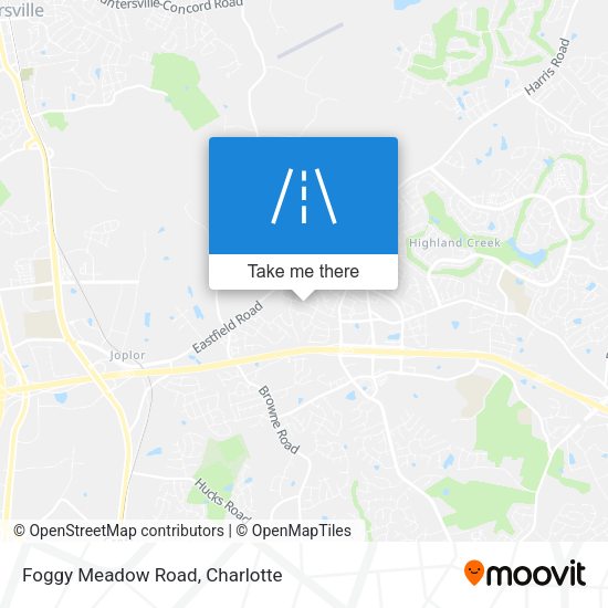 Foggy Meadow Road map
