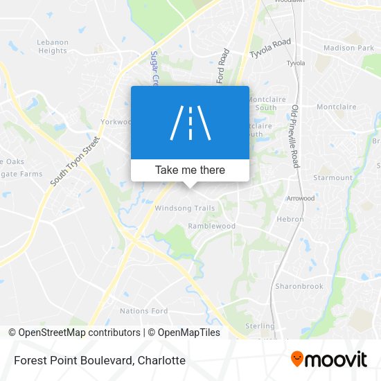 Forest Point Boulevard map