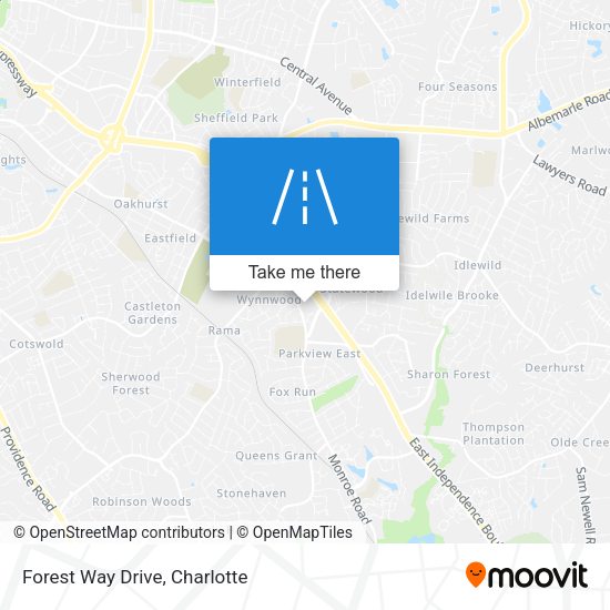 Mapa de Forest Way Drive