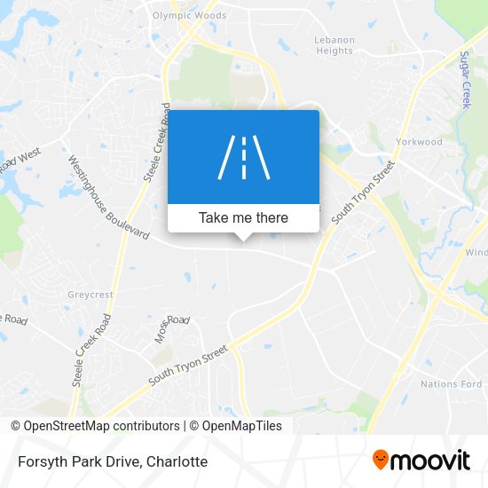Forsyth Park Drive map