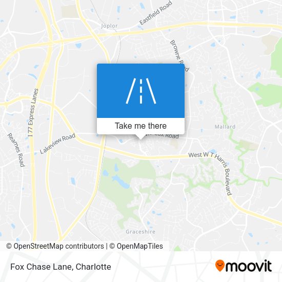 Fox Chase Lane map