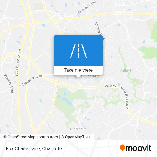 Fox Chase Lane map