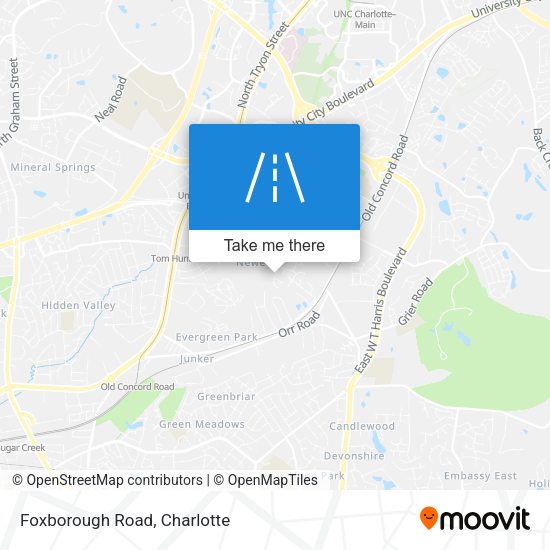 Foxborough Road map