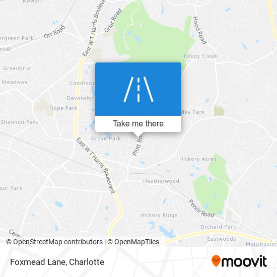 Foxmead Lane map