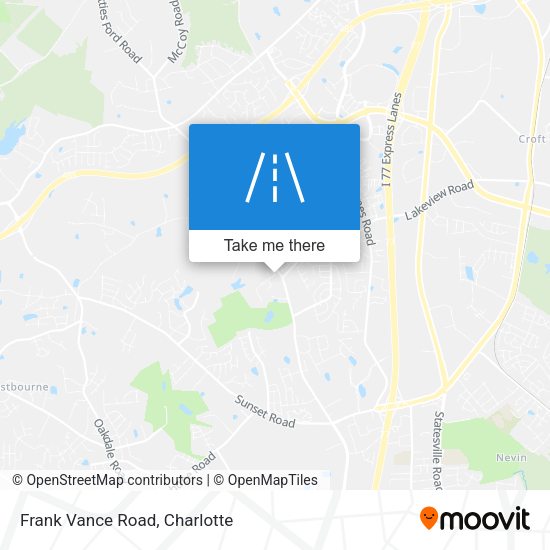 Frank Vance Road map