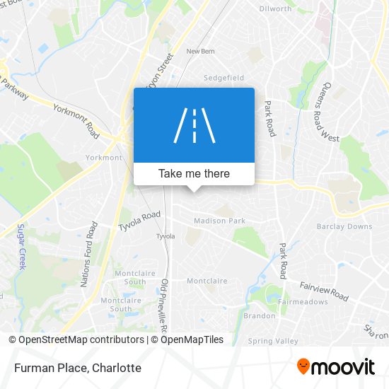 Furman Place map