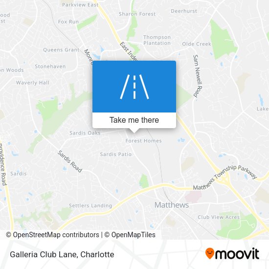 Galleria Club Lane map