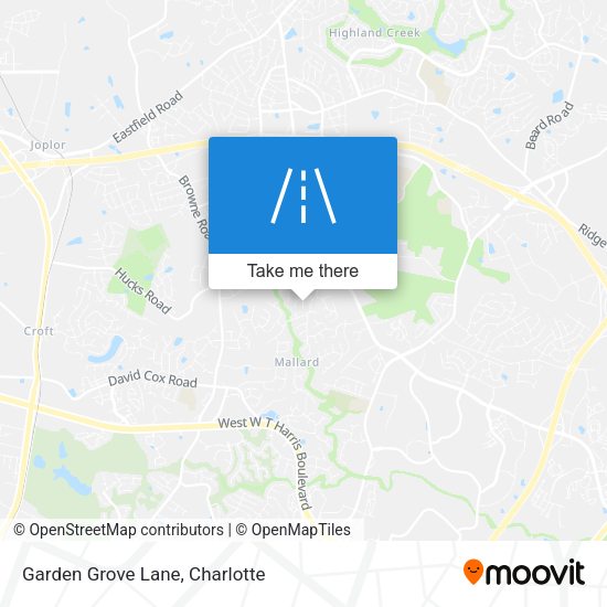 Mapa de Garden Grove Lane