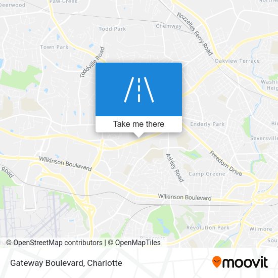 Gateway Boulevard map