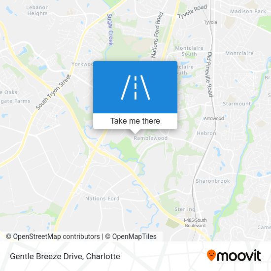 Gentle Breeze Drive map