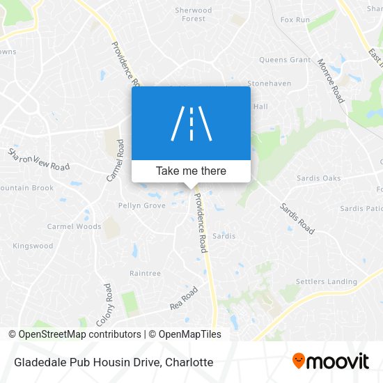 Gladedale Pub Housin Drive map