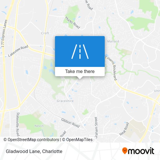 Mapa de Gladwood Lane
