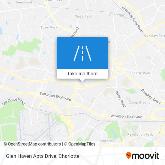 Glen Haven Apts Drive map