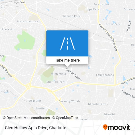 Glen Hollow Apts Drive map