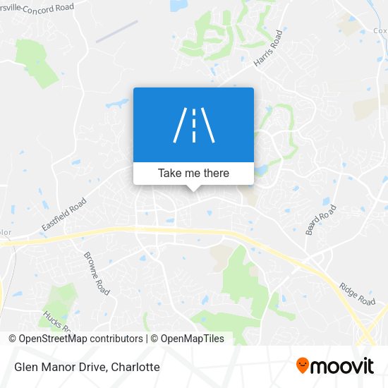 Glen Manor Drive map