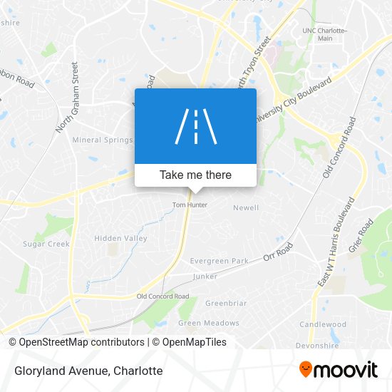 Gloryland Avenue map