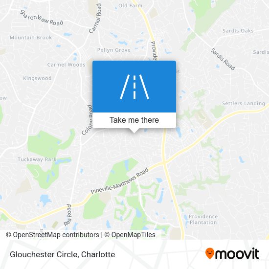 Mapa de Glouchester Circle