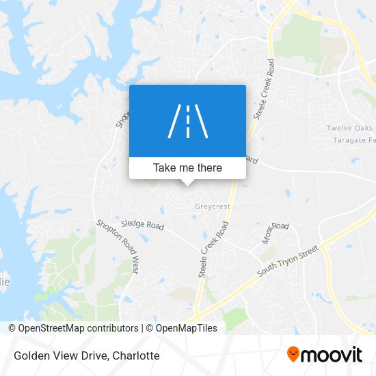 Golden View Drive map