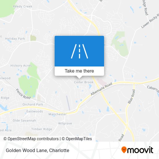 Mapa de Golden Wood Lane