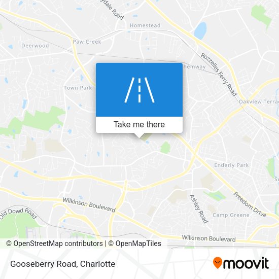 Mapa de Gooseberry Road
