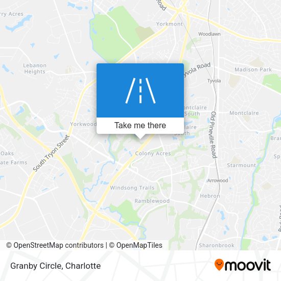 Mapa de Granby Circle
