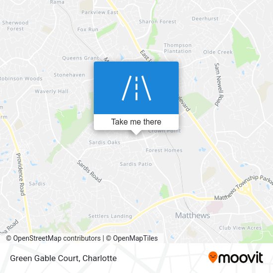 Green Gable Court map