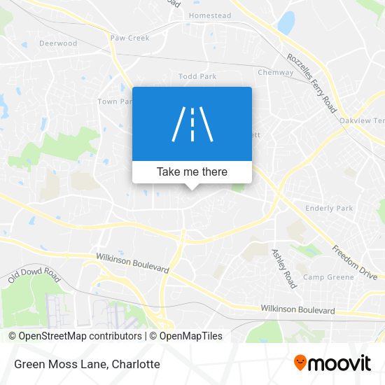 Mapa de Green Moss Lane