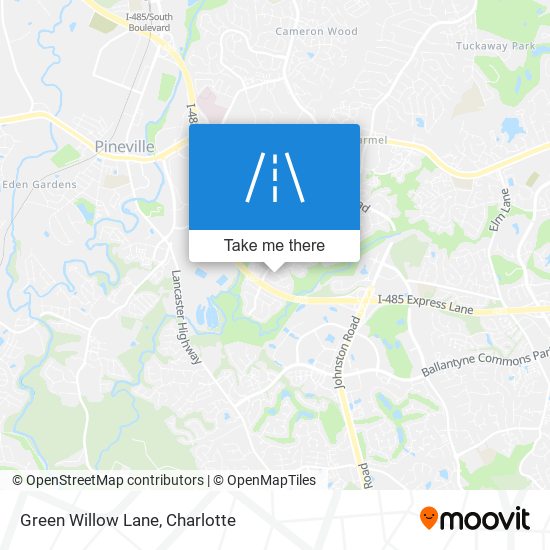 Green Willow Lane map