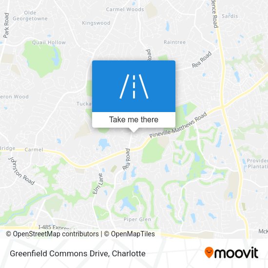 Greenfield Commons Drive map