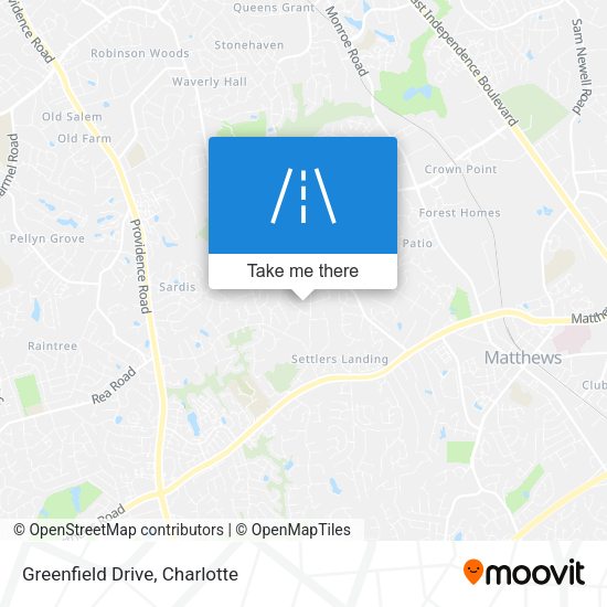 Greenfield Drive map