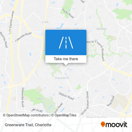 Mapa de Greenware Trail